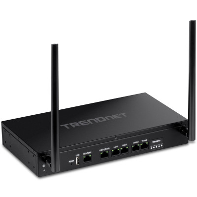 TRENDnet TEW-929DRU AX1800 Wireless Router, concurrent Wi-Fi bands, 2.5 GbE LAN, USB, RJ-45 console port